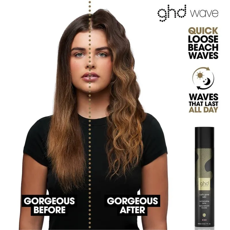 Bild 3 för ghd Curls Gone Wild Heat Protect Texturing Spray - 200 ml