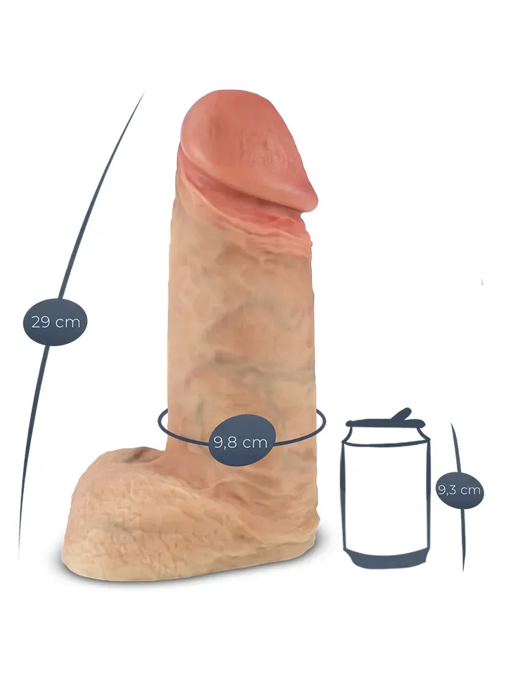 Bild 2 för Giant Real Skin Dildo