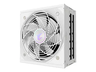 Produktfoto för GIGABYTE AORUS ELITE P1000W ICE Strömförsörjning - 1000 Watt - 120 mm - ATX 3.0 - 80 Plus Platinum certificate