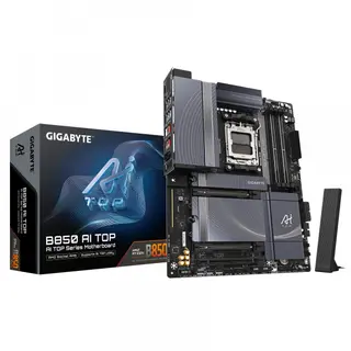 Produktfoto för GIGABYTE B850 AI TOP Moderkort - AMD B850 - AMD AM5 socket - DDR5 RAM - ATX