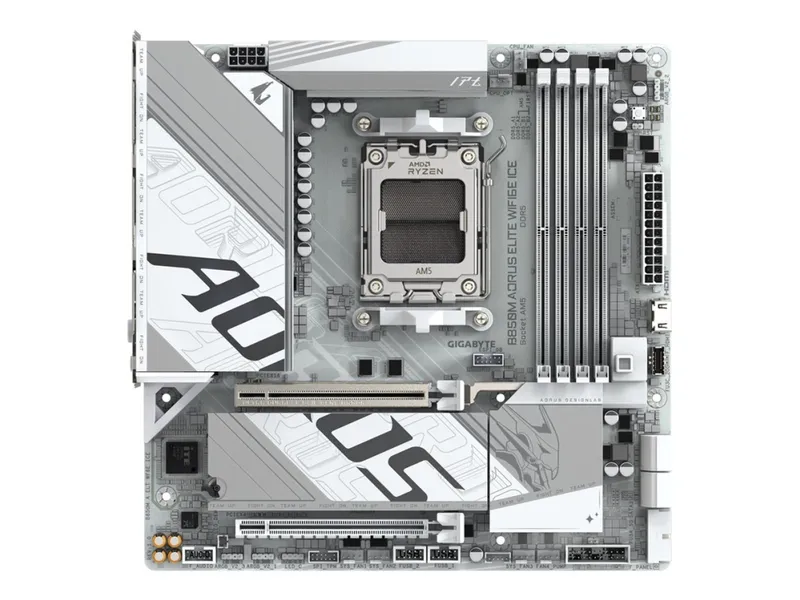 Alternativ bild 0 för GIGABYTE B850M AORUS ELITE WIFI6E ICE Moderkort - AMD B850 - AMD AM5 socket - DDR5 RAM - Micro-ATX