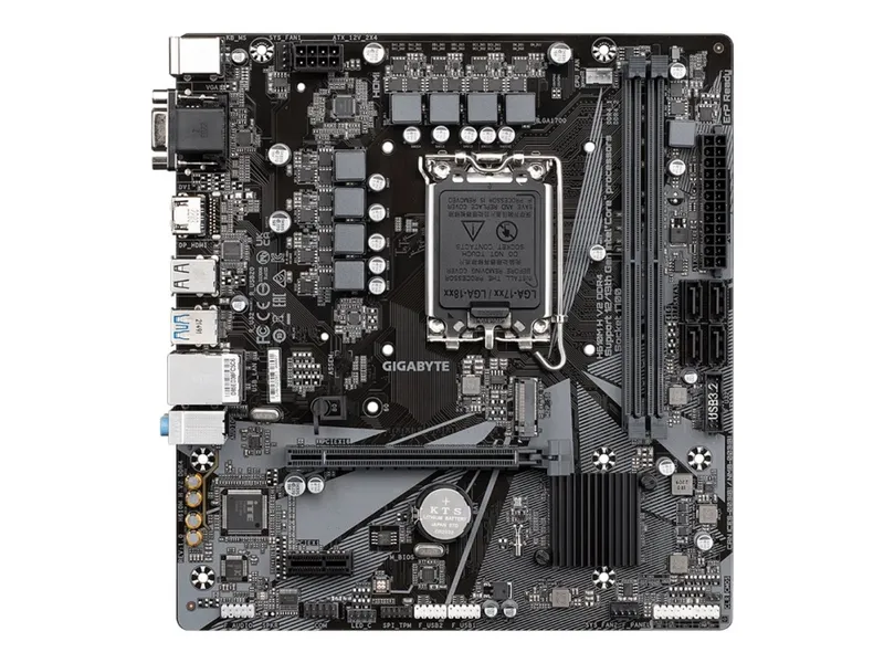 Alternativ bild 0 för GIGABYTE H610M H V2 DDR4 Moderkort - Intel H610 - Intel LGA1700 socket - DDR4 RAM - Micro-ATX