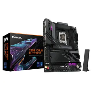 Produktfoto för GIGABYTE Z890 AORUS ELITE WIFI7 Moderkort - Intel Z890 - Intel LGA1851 socket - DDR5 RAM - ATX