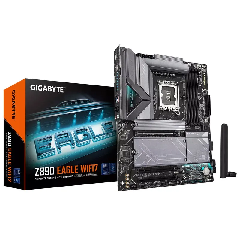 Alternativ bild 0 för GIGABYTE Z890 EAGLE WIFI7 Moderkort - Intel Z890 - Intel LGA1851 socket - DDR5 RAM - ATX