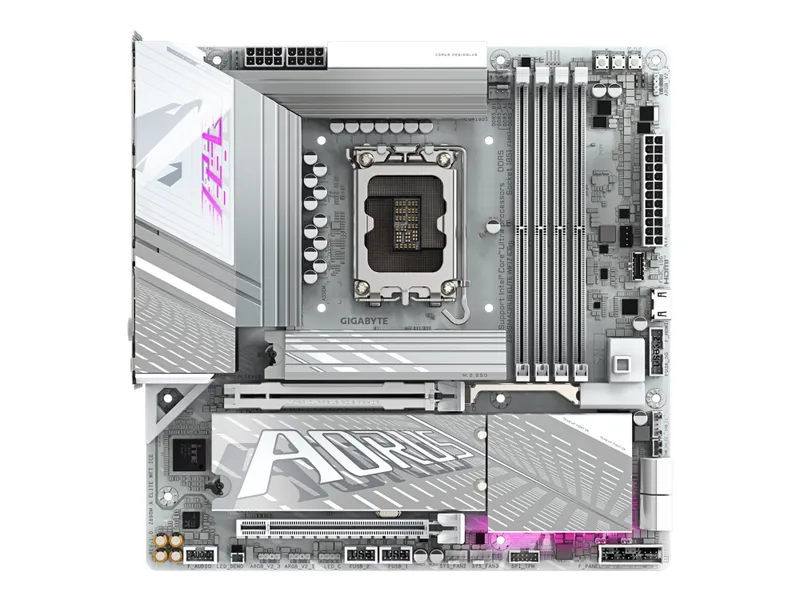 Alternativ bild 0 för GIGABYTE Z890M AORUS ELITE WIFI7 ICE Moderkort - Intel Z890 - Intel LGA1851 socket - DDR5 RAM - Micro-ATX