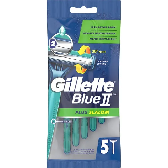 Alternativ bild 0 för Gillette BlueII Slalom Engångsrakhyvlar 5 st