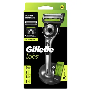 Produktfoto för Gillette Labs Rakhyvel 2UP STC + Stand Silver 1 st