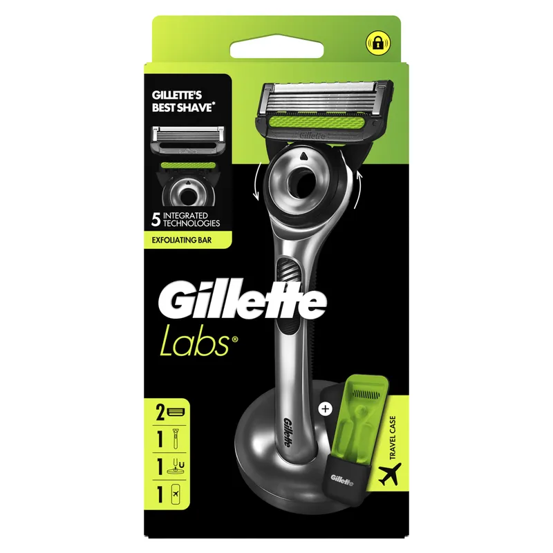 Bild 2 för Gillette Labs Rakhyvel 2UP STC + Stand Silver 1 st