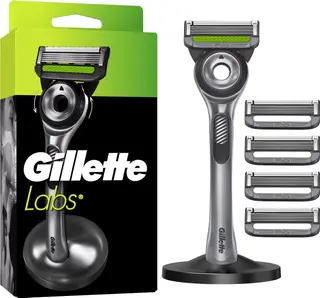Produktfoto för Gillette Labs Razor 5 blades + Stand Silver
