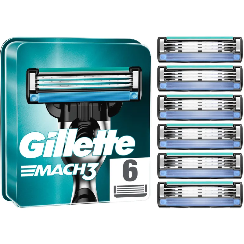 Alternativ bild 0 för Gillette Mach3 Men's Razor Blade Refills 6 st