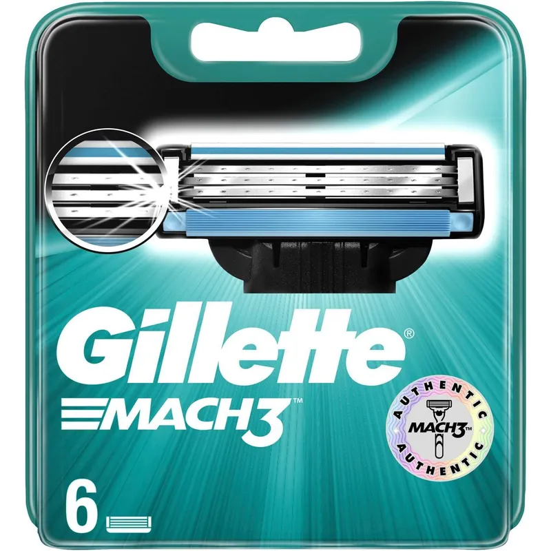 Bild 1 för Gillette Mach3 Men's Razor Blade Refills 6 st