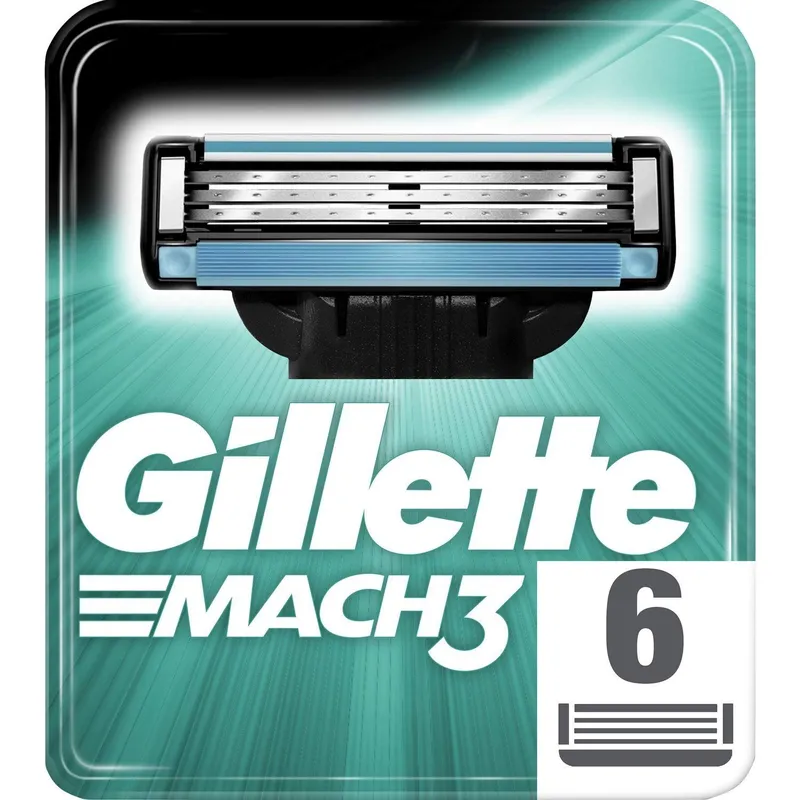 Bild 2 för Gillette Mach3 Men's Razor Blade Refills 6 st