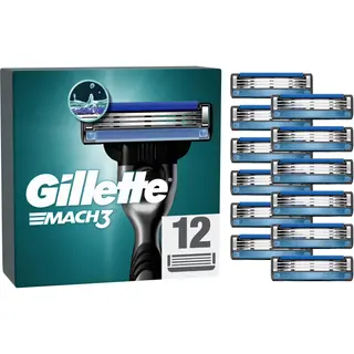 Produktfoto för Gillette Mach3 Razor blades for men 12 count