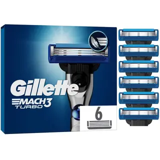 Produktfoto för Gillette Mach3 Turbo Men’s Razor Blade Refills 6 st