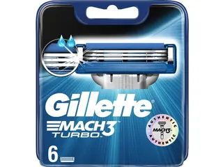 Produktfoto för Gillette Mach3 Turbo Men’s Razor Blade Refills 6 st