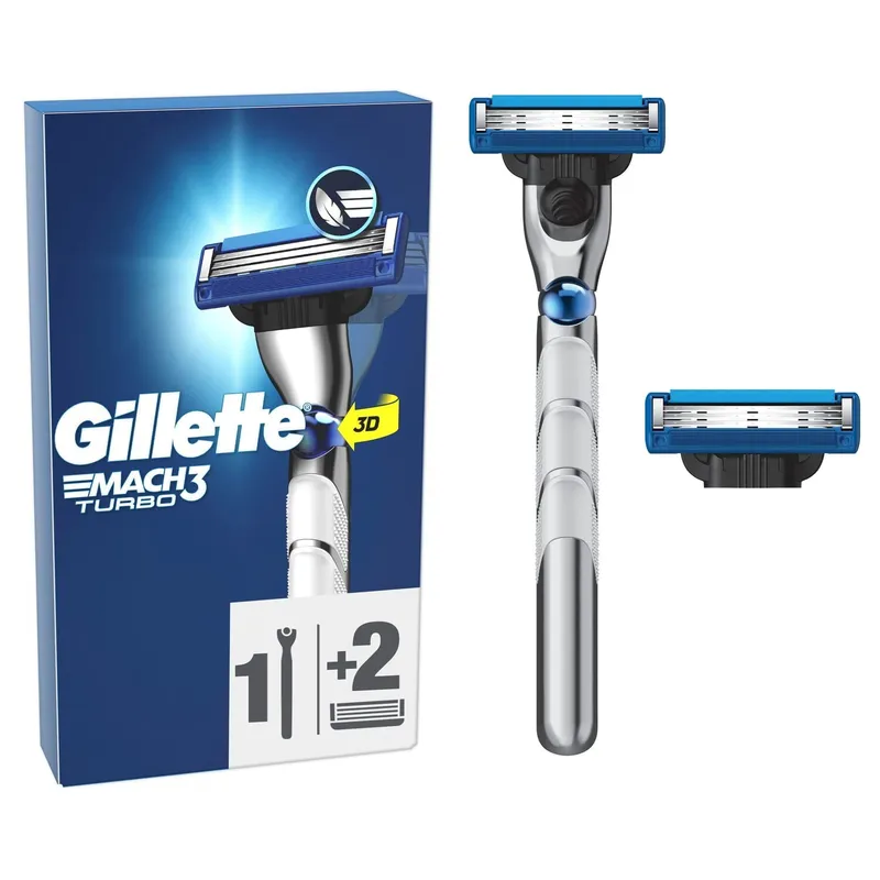 Bild 2 för Gillette Mach3 Turbo Men's Razor 2 Blades