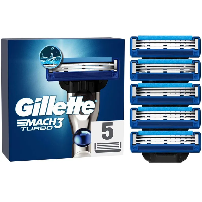 Bild 1 för Gillette Mach3 Turbo Rakblad 5 st