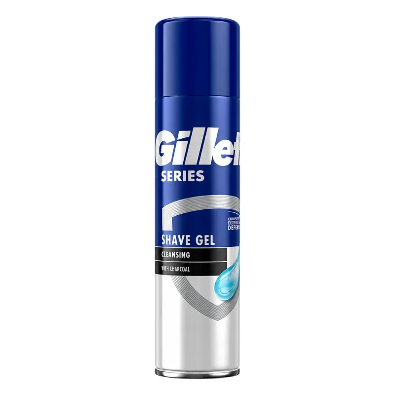 Bild 1 för Gillette Series Shaving Gel 200ml Cleansing, Charcoal