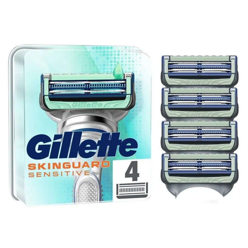 Bild 1 för Gillette Skinguard Sensitive Rakblad 4 st