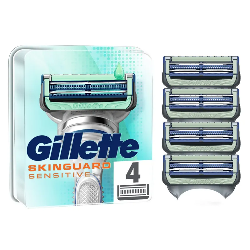 Bild 2 för Gillette Skinguard Sensitive Rakblad 4 st