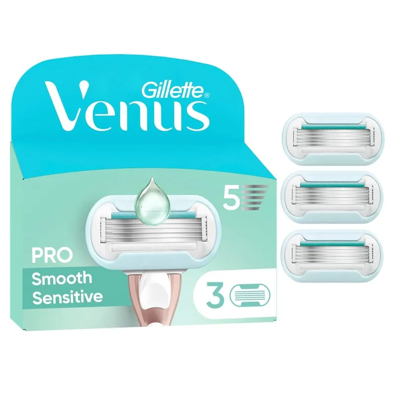 Bild 1 för Gillette Venus Pro Smooth Sensitive Razor Blades 3 st