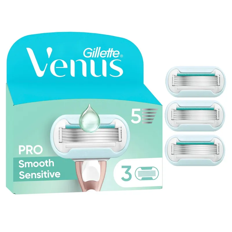 Bild 2 för Gillette Venus Pro Smooth Sensitive Razor Blades 3 st