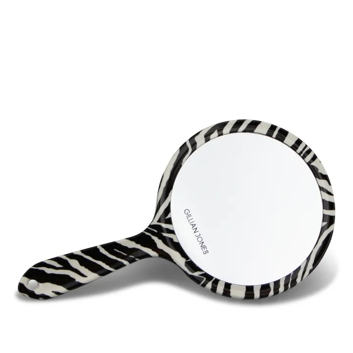 Alternativ bild 0 för Gillian Jones 2 Side Hand Mirror Print Zebra