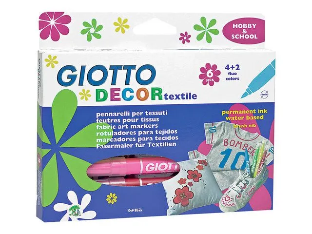 Alternativ bild 0 för GIOTTO Textilfärgpenna Decor