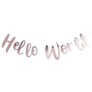 Produktfoto för Girlang hello world - 150 cm