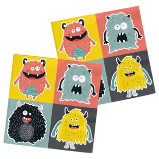 Produktfoto för Glada Monster Servett 20-pack