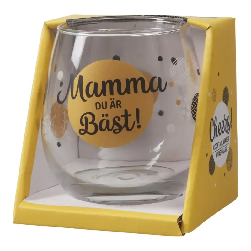 Bild 2 för Glaskupa med text - Mamma du är Bäst