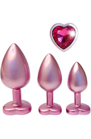 Produktfoto för Gleaming Love Pearl Plug Set, Pink