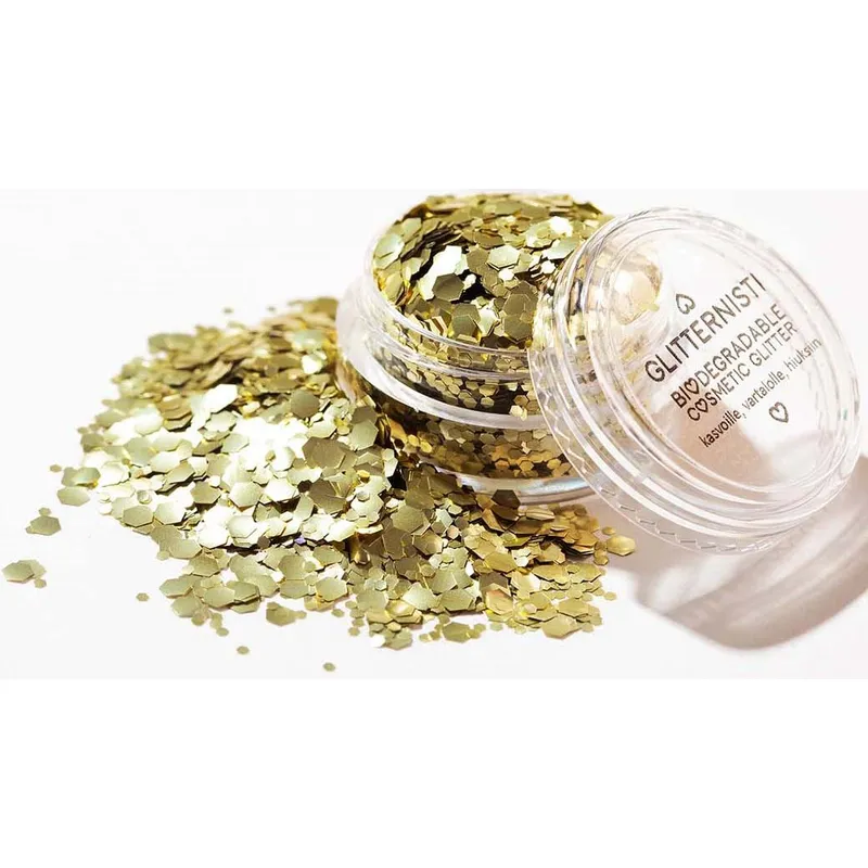 Bild 1 för Glitternisti Cosmetic Glitter Chunky Gold Mix