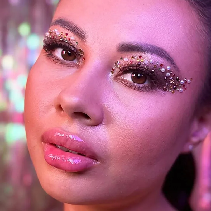 Bild 2 för Glitternisti Mini Face Gems Gold