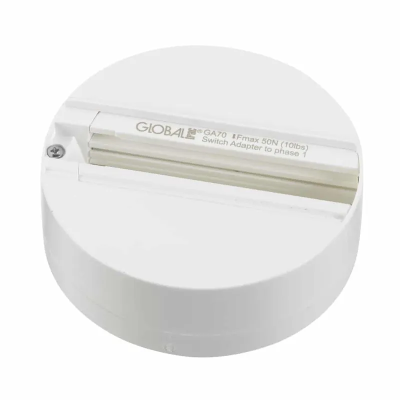 Bild 1 för Global pro takrosett för 3-fasadapter 230V, fasväljaren måste vara i läge 1, ingen 3-fasanslutning, vit - PROFESSIONAL