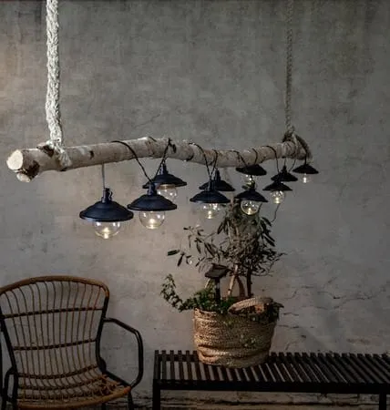 Bild 2 för Globe Shade solcellsslinga (Svart)