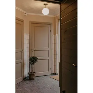 Produktfoto för Globen Lighting - Alley Taklampe IP44 Chrome/White Globen Lighting
