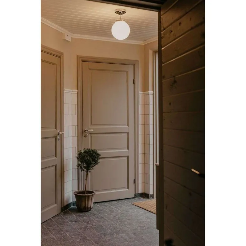 Bild 1 för Globen Lighting - Alley Taklampe IP44 Chrome/White Globen Lighting