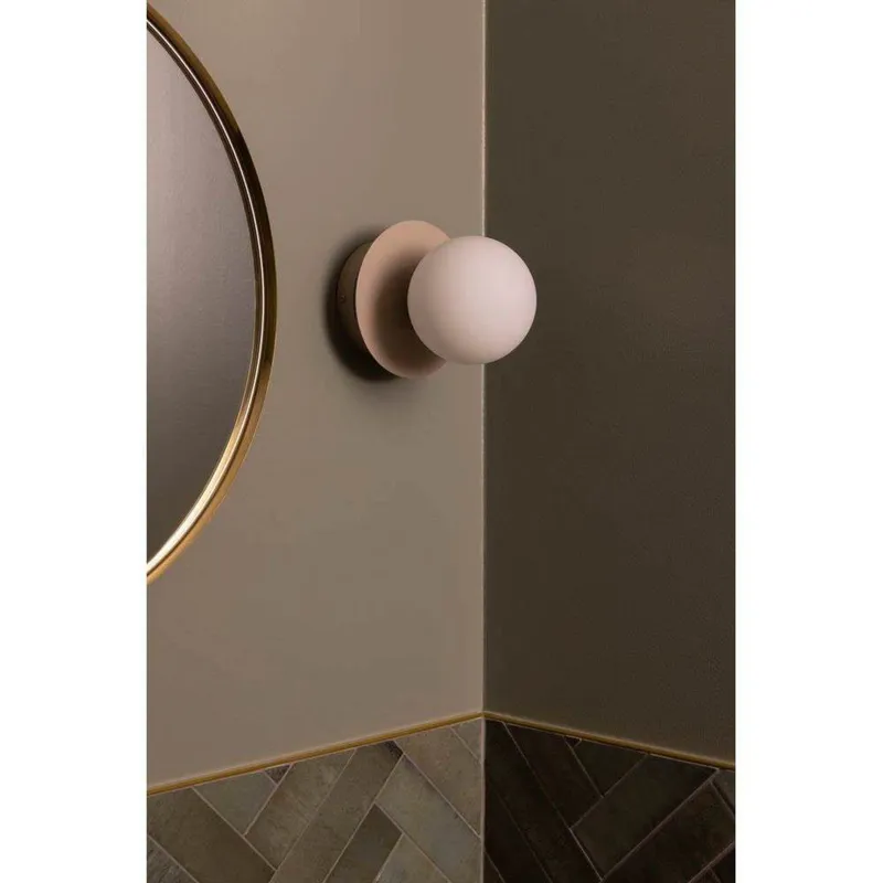 Bild 3 för Globen Lighting  Art Deco IP44 vägglampa/plafond, mud/vit