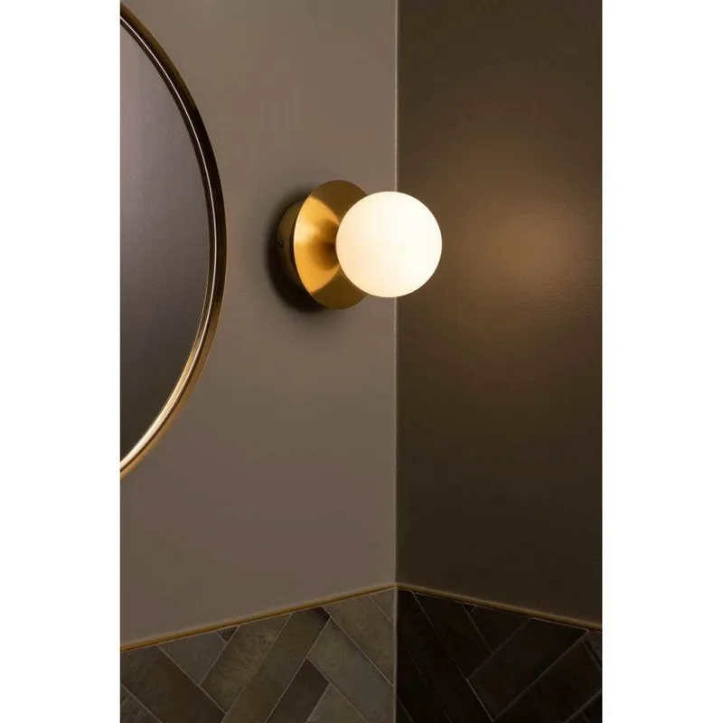Bild 3 för Globen Lighting - Art Deco Plafond/Vägglampa IP44 Brushed Brass