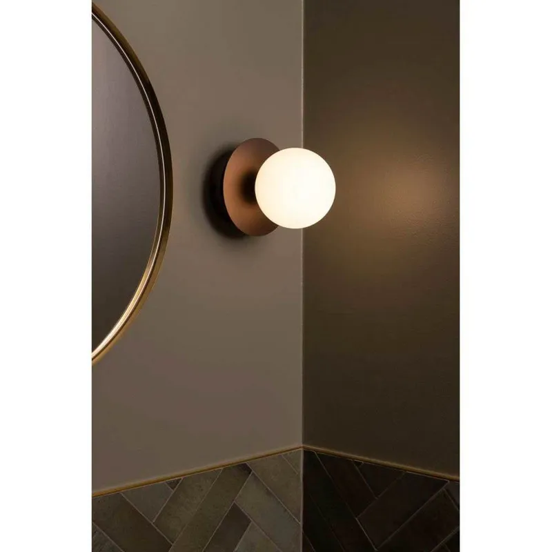 Bild 2 för Globen Lighting - Art Deco Vägglampa/Plafond IP44 Bronse/White