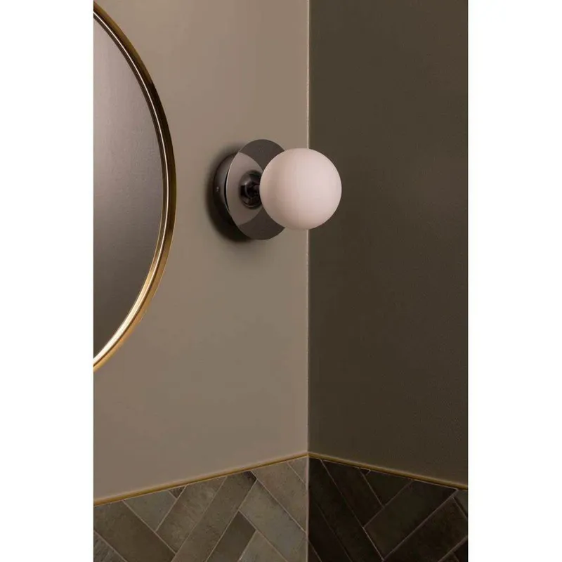 Bild 3 för Globen Lighting - Art Deco Vägglampa/Plafond IP44 Chrome/White Globen Lighting