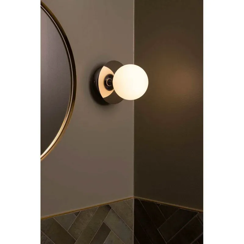 Bild 4 för Globen Lighting - Art Deco Vägglampa/Plafond IP44 Chrome/White Globen Lighting
