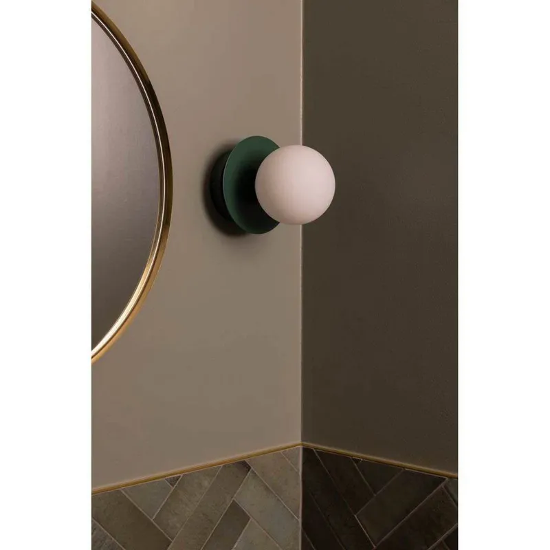 Bild 3 för Globen Lighting - Art Deco Vägglampa/Plafond IP44 Green/White Globen Lighting
