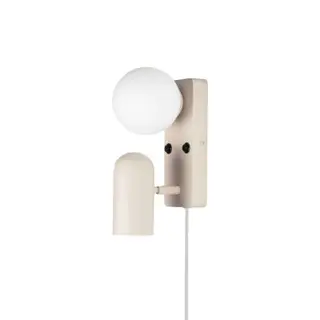 Produktfoto för Globen Lighting - Doppio Vägglampa Beige