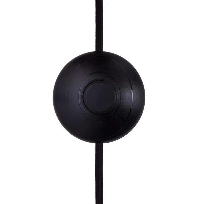 Bild 4 för Globen Lighting Florian golvlampa Vit bouclé/svart, Ø30x80 cm