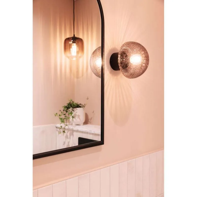 Bild 2 för Globen Lighting - Fungo 16 Vägglampa/Plafond IP44 Røyk/Svart