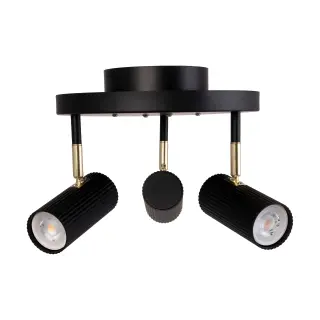 Produktfoto för Globen Lighting - Hubble 3 Plafond Svart
