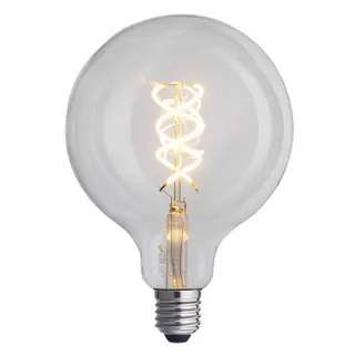 Produktfoto för Globen Lighting Ljuskälla E27 LED Soft Filament Globe 125 mm 5W, klar