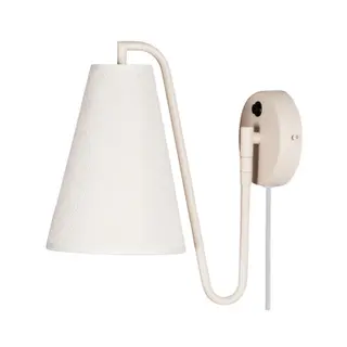 Produktfoto för Globen Lighting - Lou Vägglampa Bouclé Vit/Beige